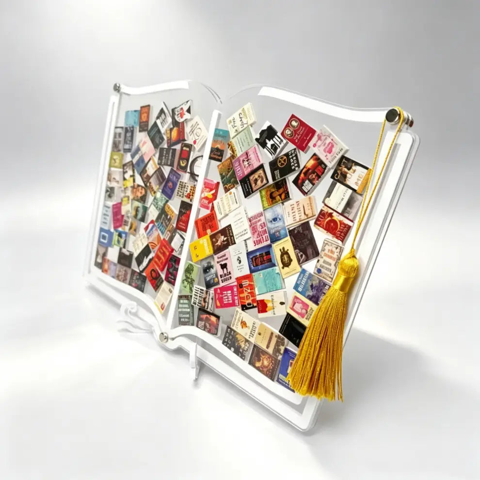Acrylic Shadow Box Book Display Case – Floating Shelf Decor for Book Lovers