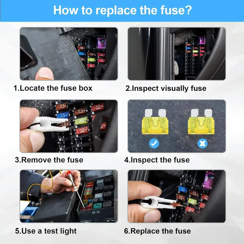 đźš—Assorted Car Blade Fuse Kit with Fuse Puller