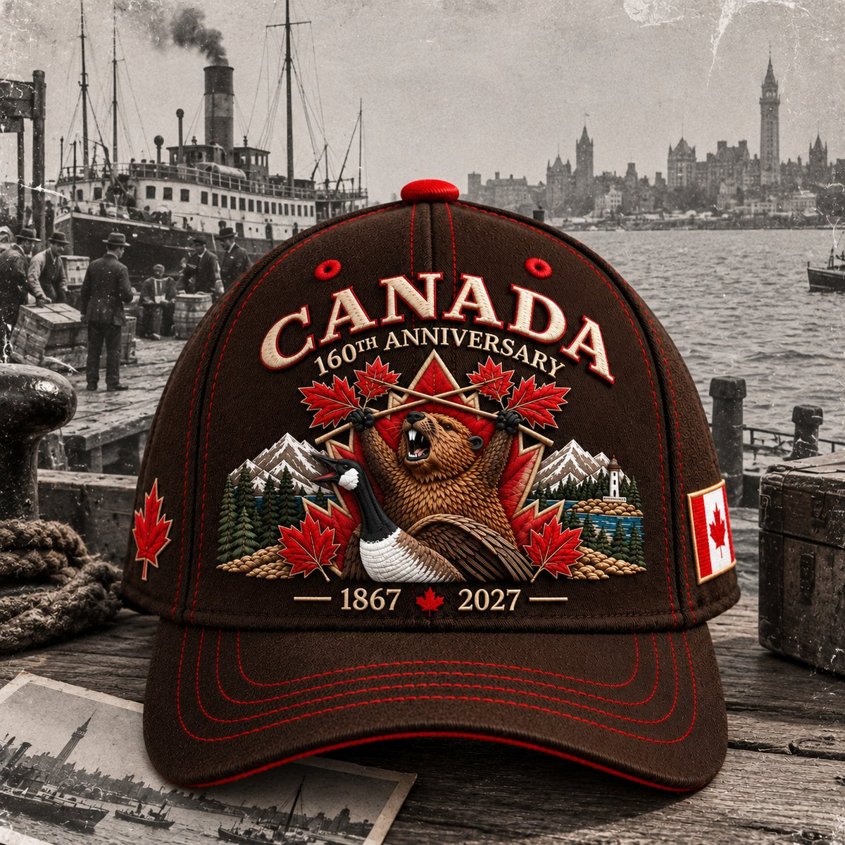 🔥 Last Day 50% OFF 🇨🇦 True North 160 | Canada Heritage Anniversary Cap 🍁