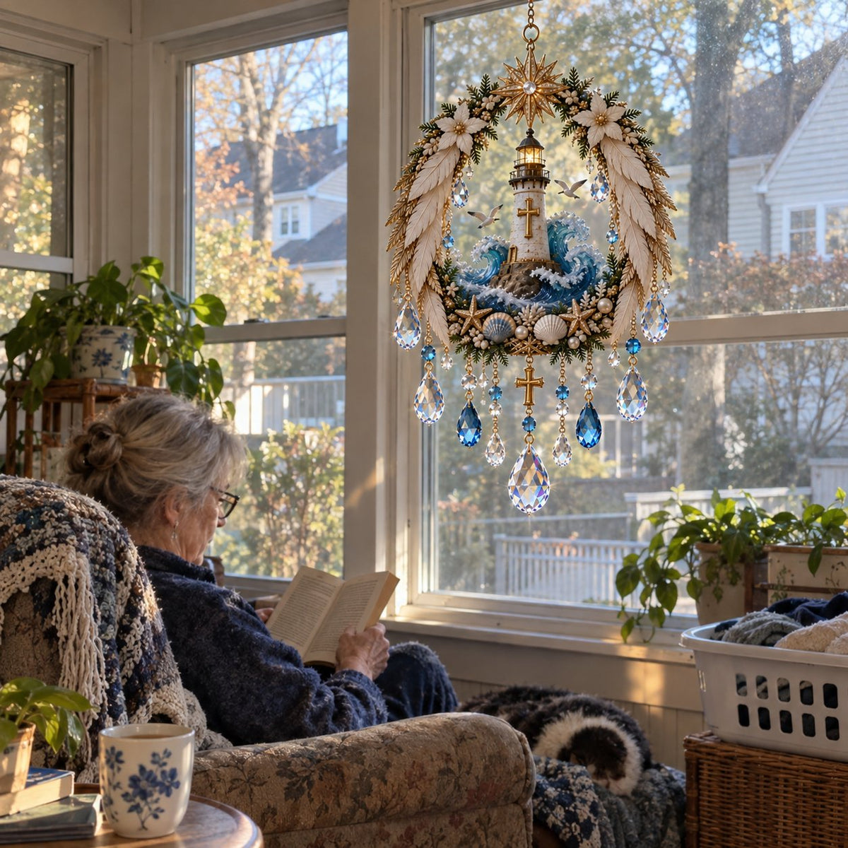 ✝️ Faith & Light Crystal Suncatcher – 5 Christian Window Designs ✨