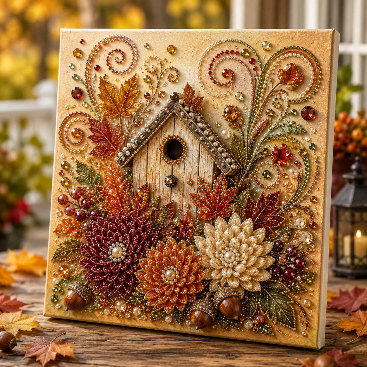 🔥Last Day 49% OFF 🍂✨DIY Fall Pearl Painting Kit – Create Sparkling Fall Masterpieces