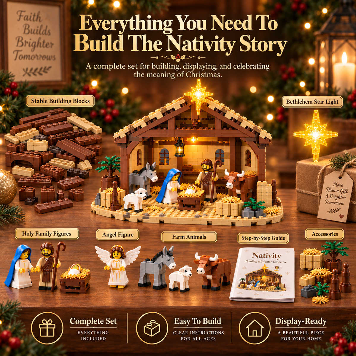 🌟 Bethlehem Story™ | Nativity Building Block Set