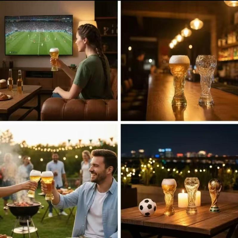 π»β½ Football Champion Trophy Glass β Game Day Beer Mug