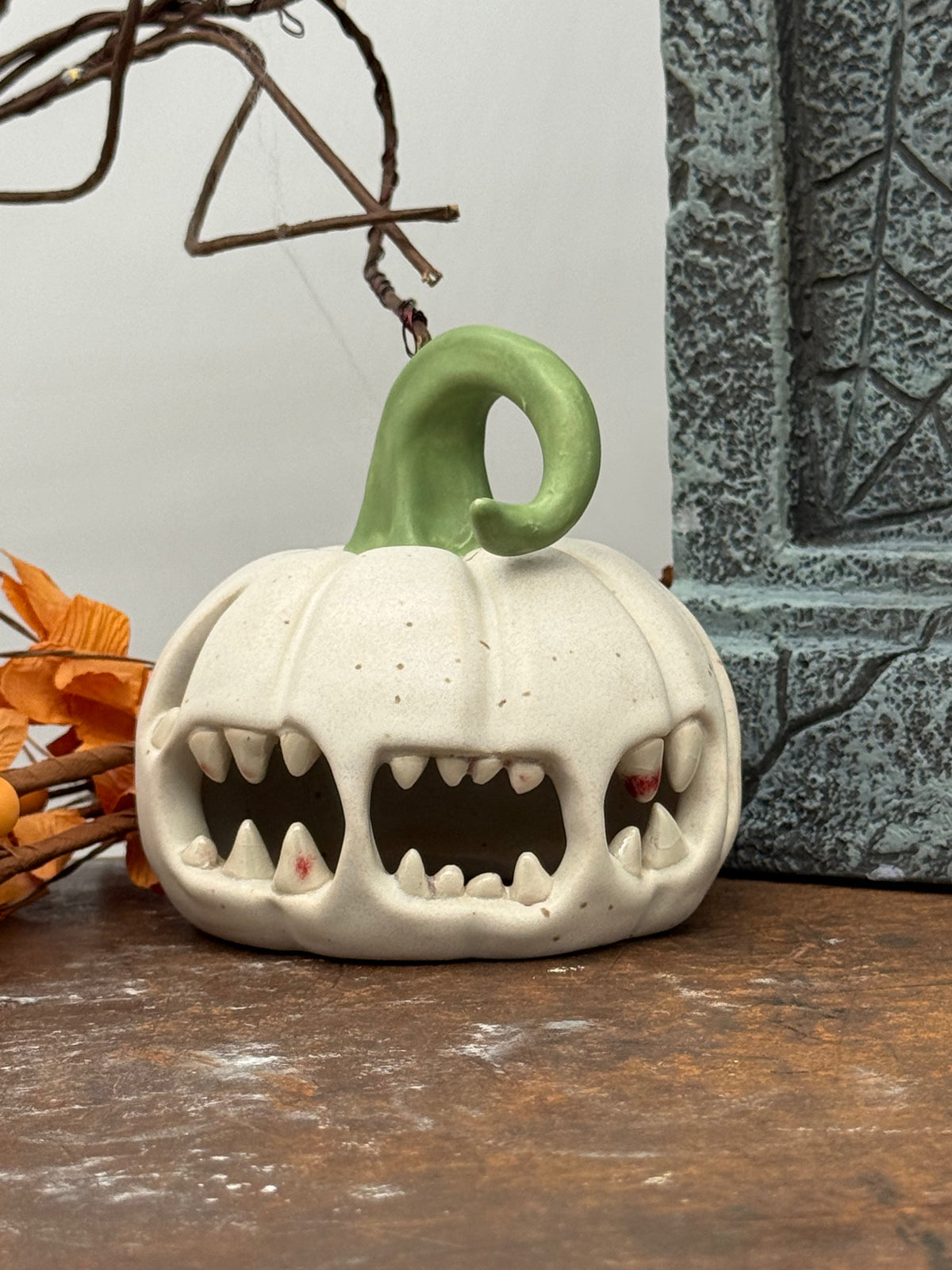 🎃 Born to Haunt Halloween | Handmade Monster Pumpkin Ceramic Decor 👹