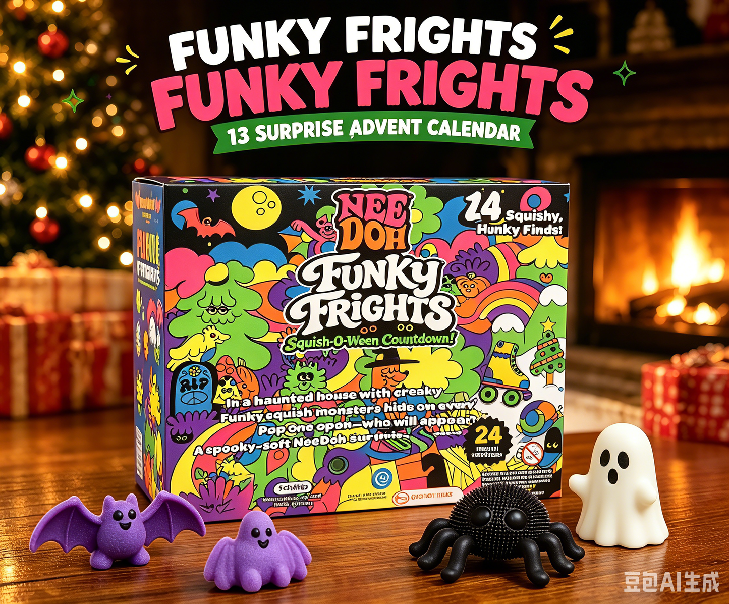 π24 Day Squishy Christmas Advent Calendar for Kids Sensory Play π