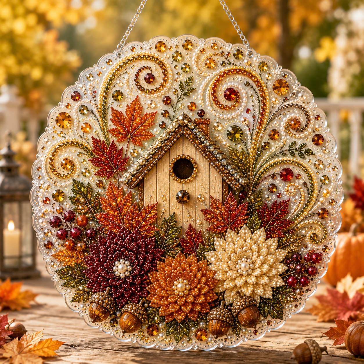 DIY Autumn Diamond Art Hanging Ornament Kit š