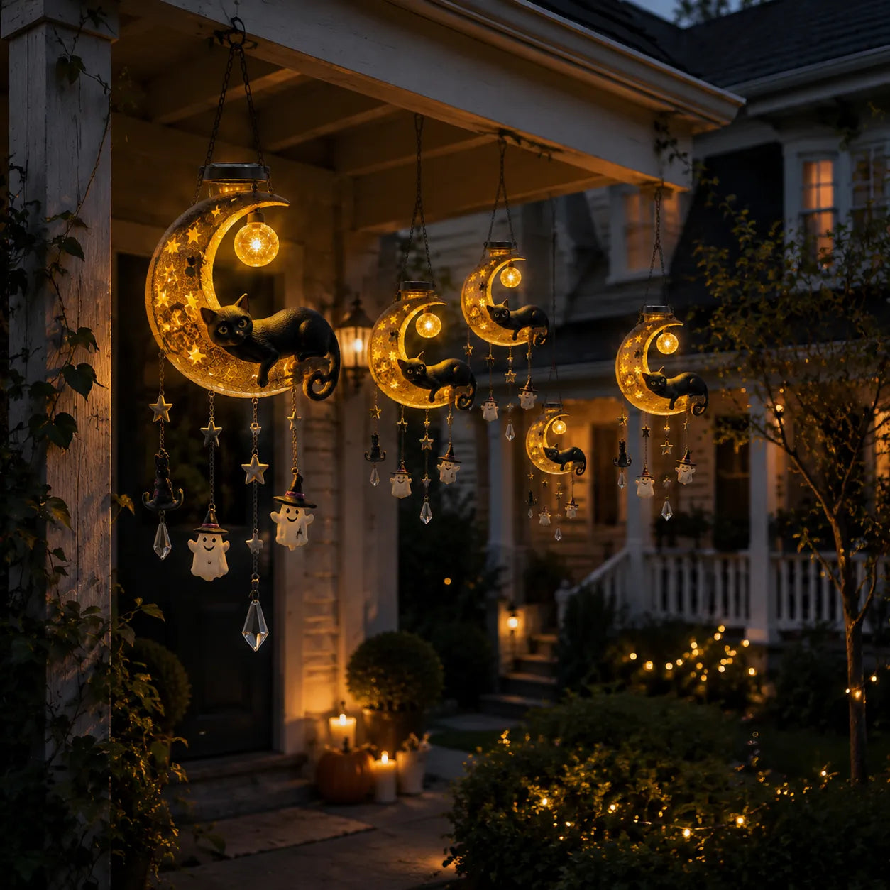 π β¨ A Little Halloween Magic in Every Breeze β Solar Hanging Lantern π