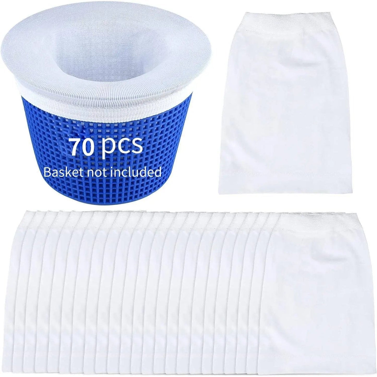 🏆 🏊♂️Reusable Dual Layer Pool Skimmer Socks for Superior Debris Filtration