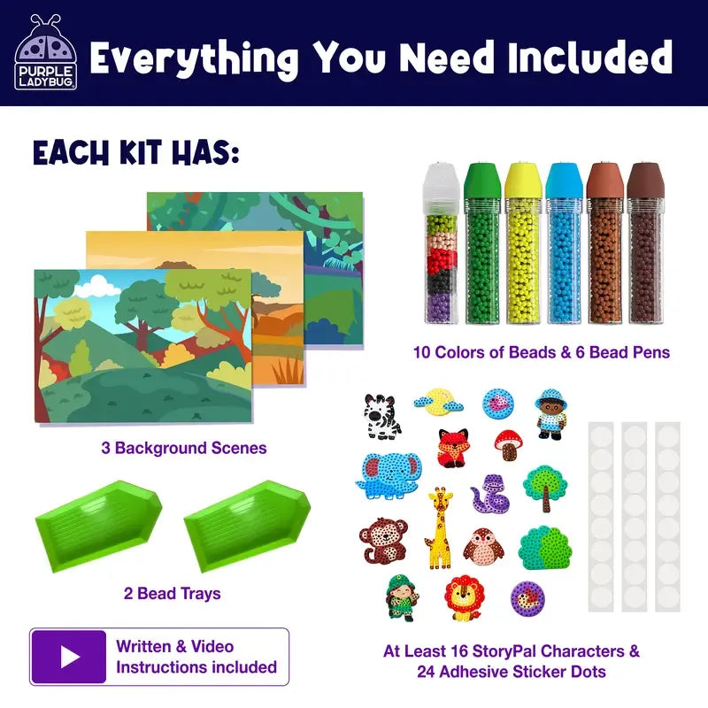 ✨ My BeadStories Craft Kit – Bead Painting, Storytelling & Screen-Free Fun