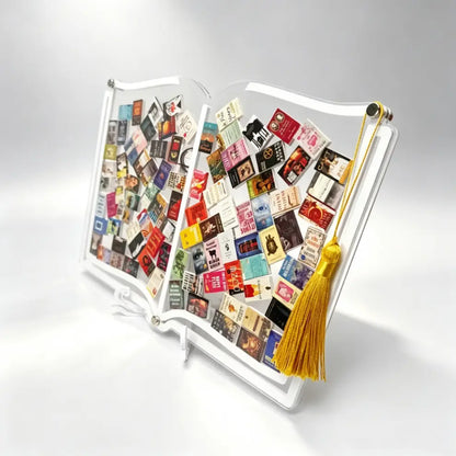 Acrylic Shadow Box Book Display Case – Floating Shelf Decor for Book Lovers