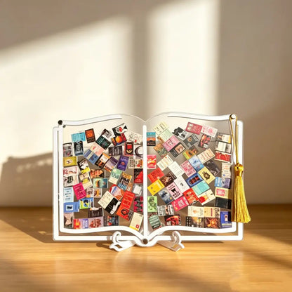Acrylic Shadow Box Book Display Case – Floating Shelf Decor for Book Lovers