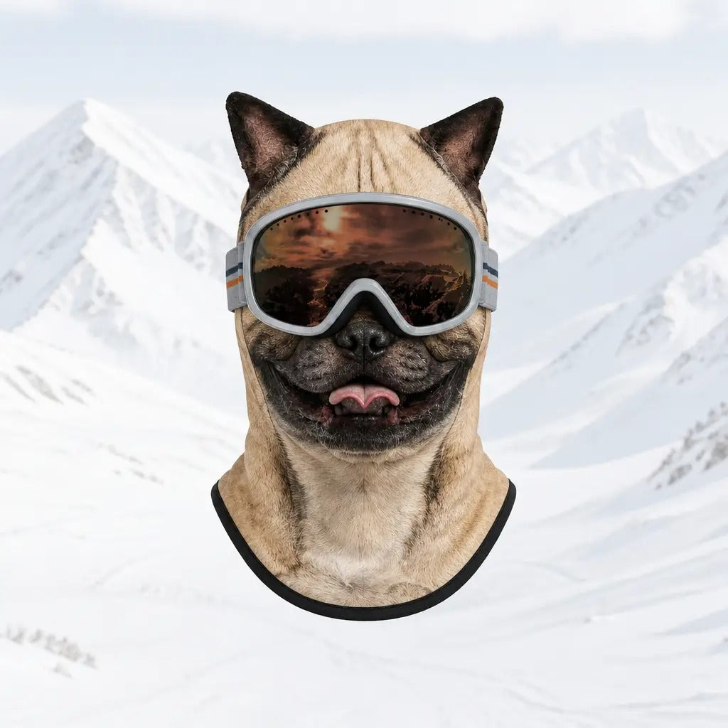 🐺 WildFace Animal Balaclava | Funny Fleece Ski Mask for Winter Adventures ❄️⛷️