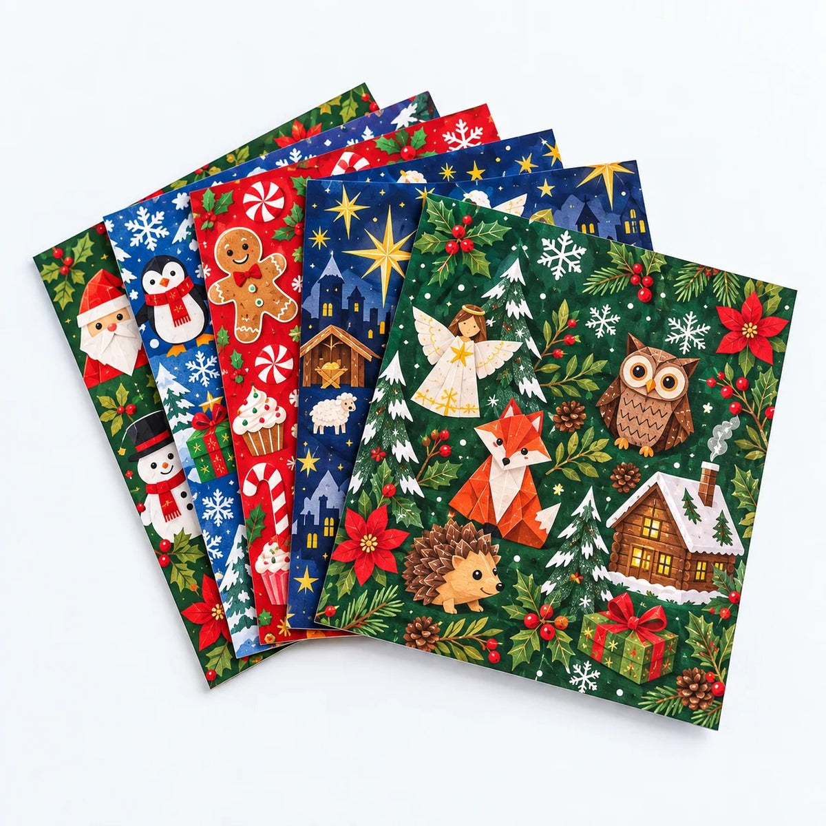 🧘 Relaxing & Beginner Friendly | 3D DIY Paper Christmas Craft 🎄 Step by Step Guide Included