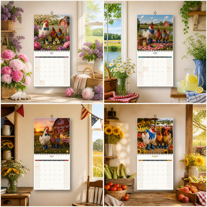 Funny Chickens 2027 Calendar