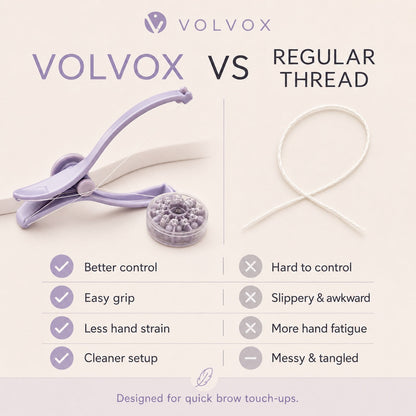 ✨ No-Pain Precise Eyebrow Threading Device – Reusable Facial Hair Remover