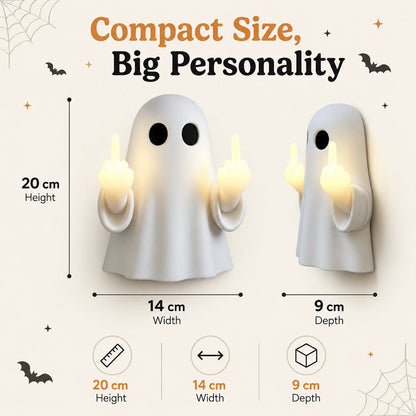 👻 HALLOWEEN MEGA SALE 50% OFF – Funny Middle Finger Ghost Night Light🖕