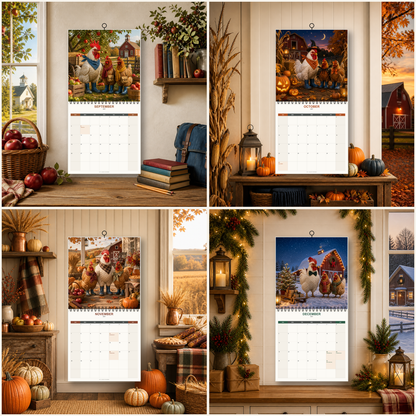 Funny Chickens 2027 Calendar