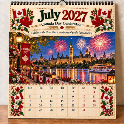 🇨🇦 Canada 160: Our Home, Our Story – 2027 Commemorative Wall Calendar 🍁