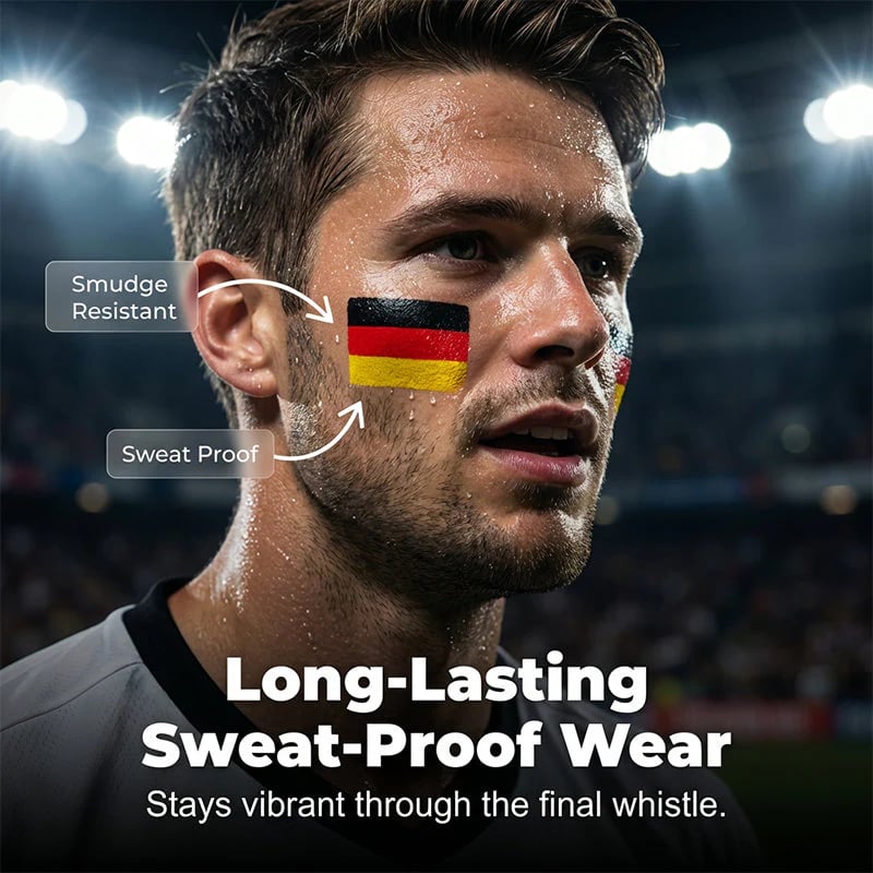 🏆BUY 1 GET 1 FREE🎉National Flag Face Paint Stick for Sports & Events⚽