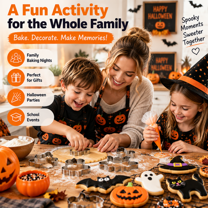 🎃 Spooky Bake Five™ | Halloween Cookie Cutter Set 👻