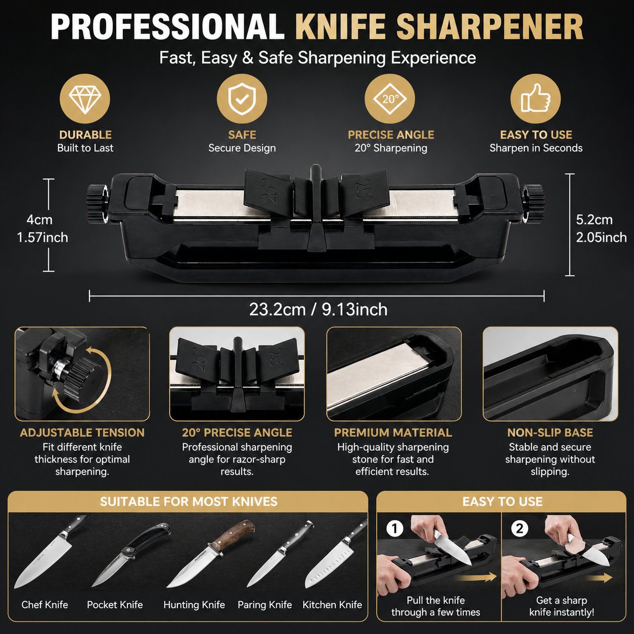 🔥LAST DAY 49% OFF🔪 Venture Precision Knife Sharpener