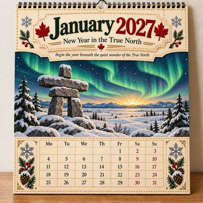 🇨🇦 Canada 160: Our Home, Our Story – 2027 Commemorative Wall Calendar 🍁