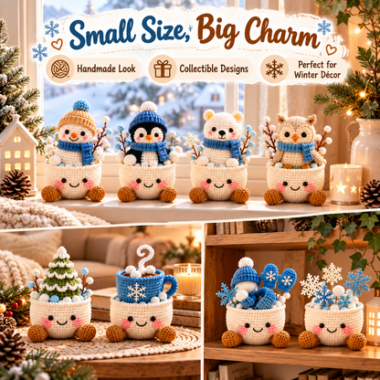 ❄️ Winter Cozy Crochet DIY Kit – Make Your Own Adorable Winter Friend