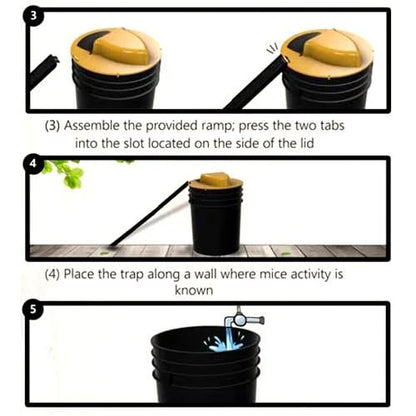 🔥Hot Sale 49% off ✨🐭Reusable Flip Bucket Trap Catch Mice Squirrels Humanely