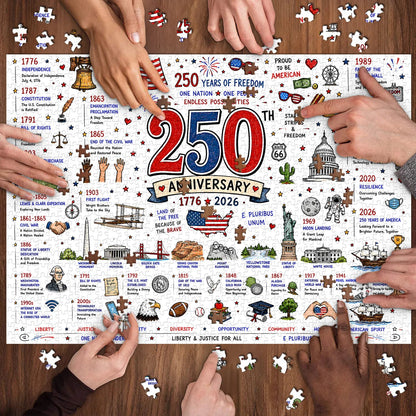 🧩🦅 Patriotic America 1000-Piece Puzzle – A Tribute to Freedom🎁 Buy 2 Free Shipping