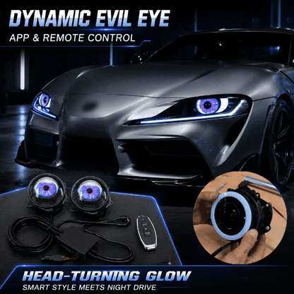 👁️ Limited-Time 50% OFF – Dynamic Evil Eye LED Car Lights with App & Remote Control