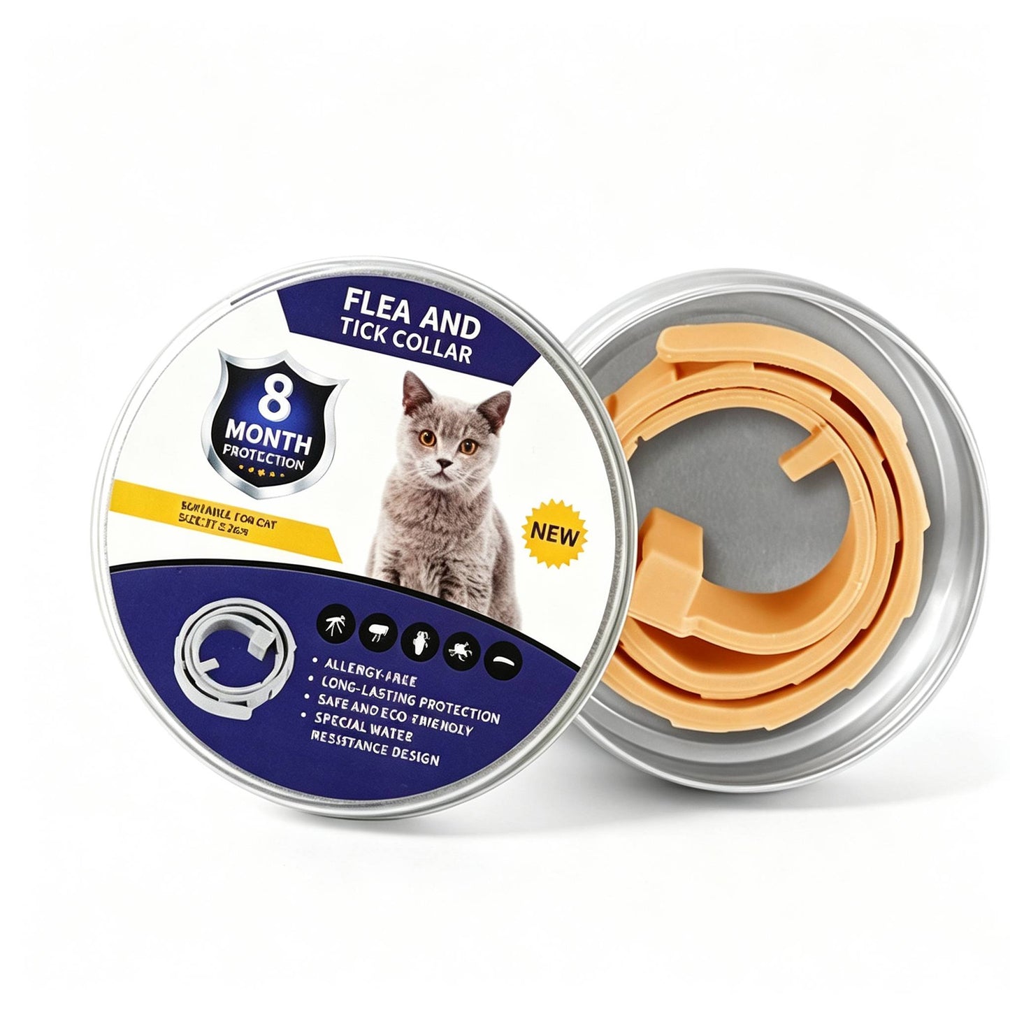 🔥 49% OFF TODAY 🐾Fresh Scent Adjustable Pet Bug Repellent Collar for Dogs & Cats