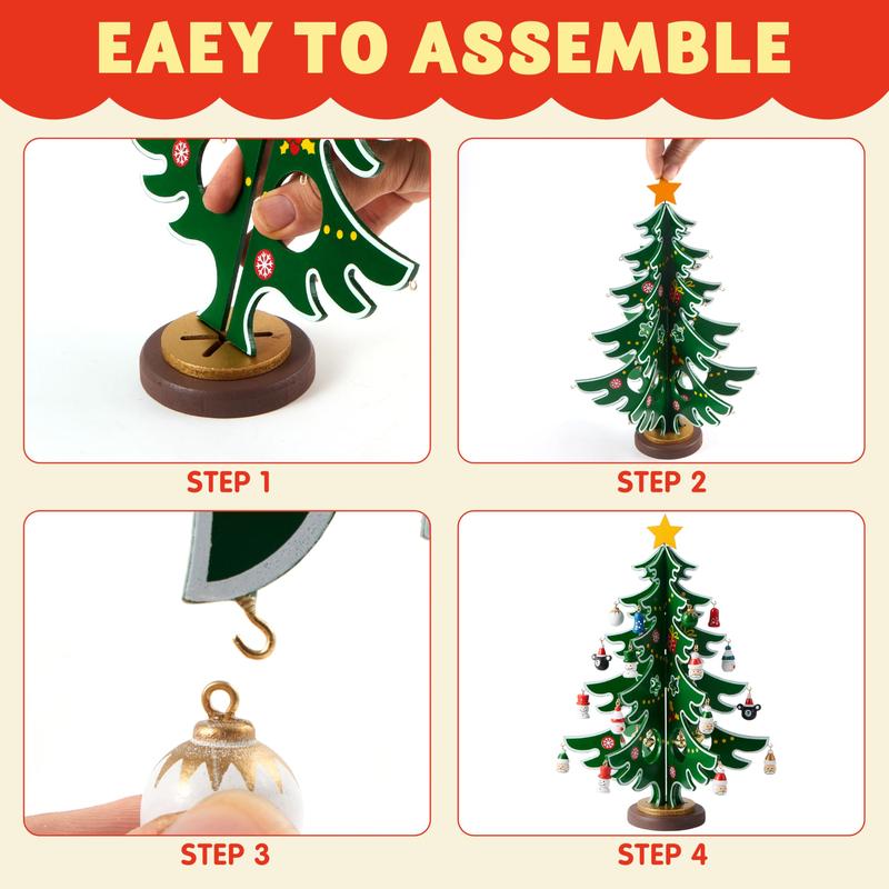 Christmas Advent Calendar – 24-Piece DIY Ornament Countdown Tree