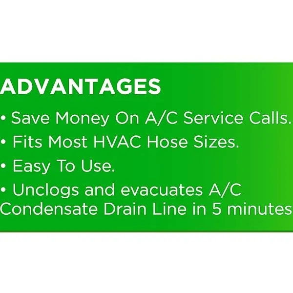 ❄️ HVAC AC Drain Line Cleaner Adapter for PVC Unclogging