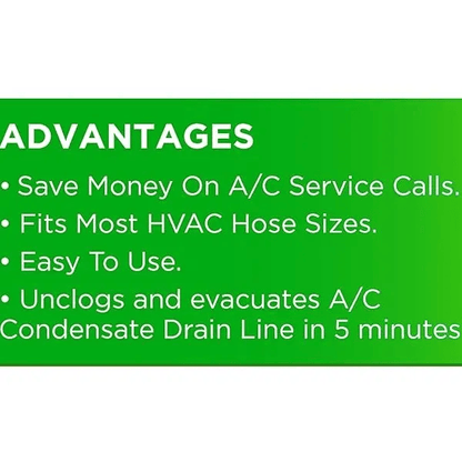 ❄️ HVAC AC Drain Line Cleaner Adapter for PVC Unclogging