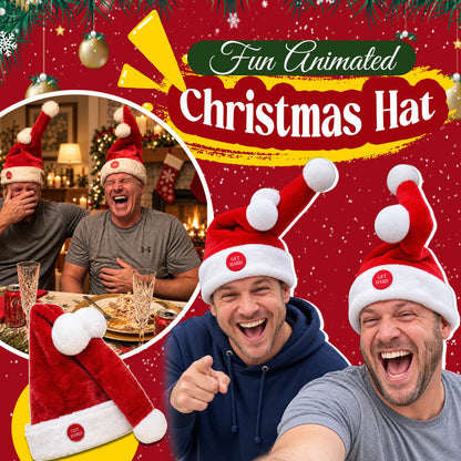 🎅 Dancing Santa Hat | Hilarious Animated Christmas Party Headwear 🎄😂