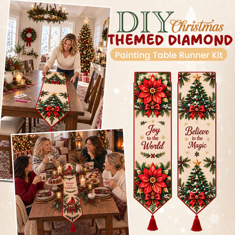 ✨ Christmas Diamond Painting Table Runner Kit | DIY Holiday Decor