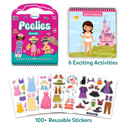 🎨 Reusable Sticker Activity Book - 100+ Stickers, 6 Creative Scenes
