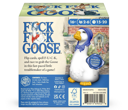 🪿 Fast-Flipping Goose Game – Grab, Spell & Laugh Party Card Game