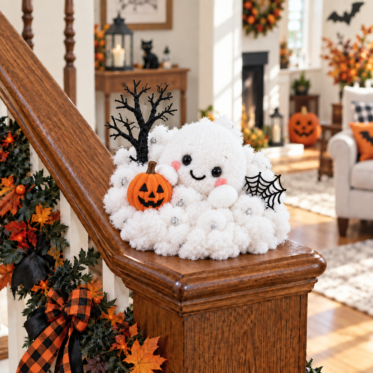 👻 Boo Crew™ | Whimsical Halloween Ghost Decor for Stairs & Tabletops