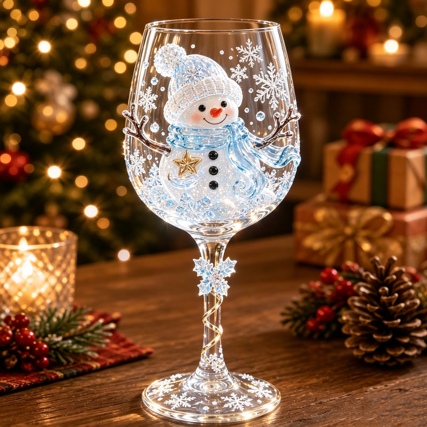 🔥Christmas Early Bird Sale🎁Christmas 3D Wine Glass Collection – Festive Holiday Gift Box Set✨