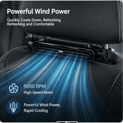 🚗 Rechargeable Car Seat Velcro Fan – 3 Speed Portable Cooling Fan for Cars, Golf Carts & RV Travel ❄️