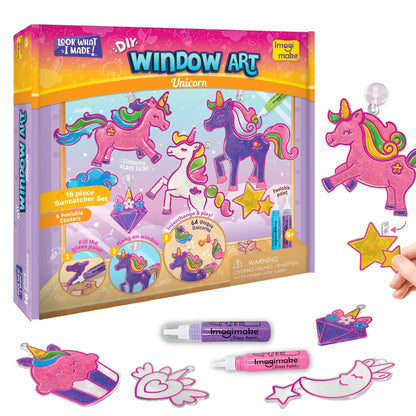 👸🦄 Princess & Unicorn Stained Glass DIY Kit – Create Magical Window Suncatcher Art