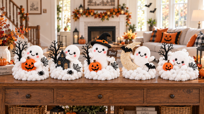 👻 Boo Crew™ | Whimsical Halloween Ghost Decor for Stairs & Tabletops