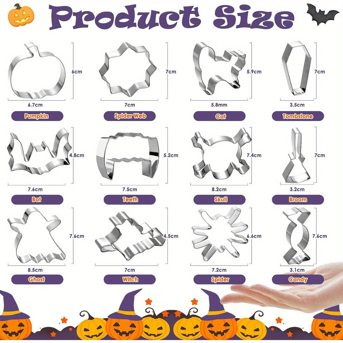 🎃 Spooky Bake Five™ | Halloween Cookie Cutter Set 👻