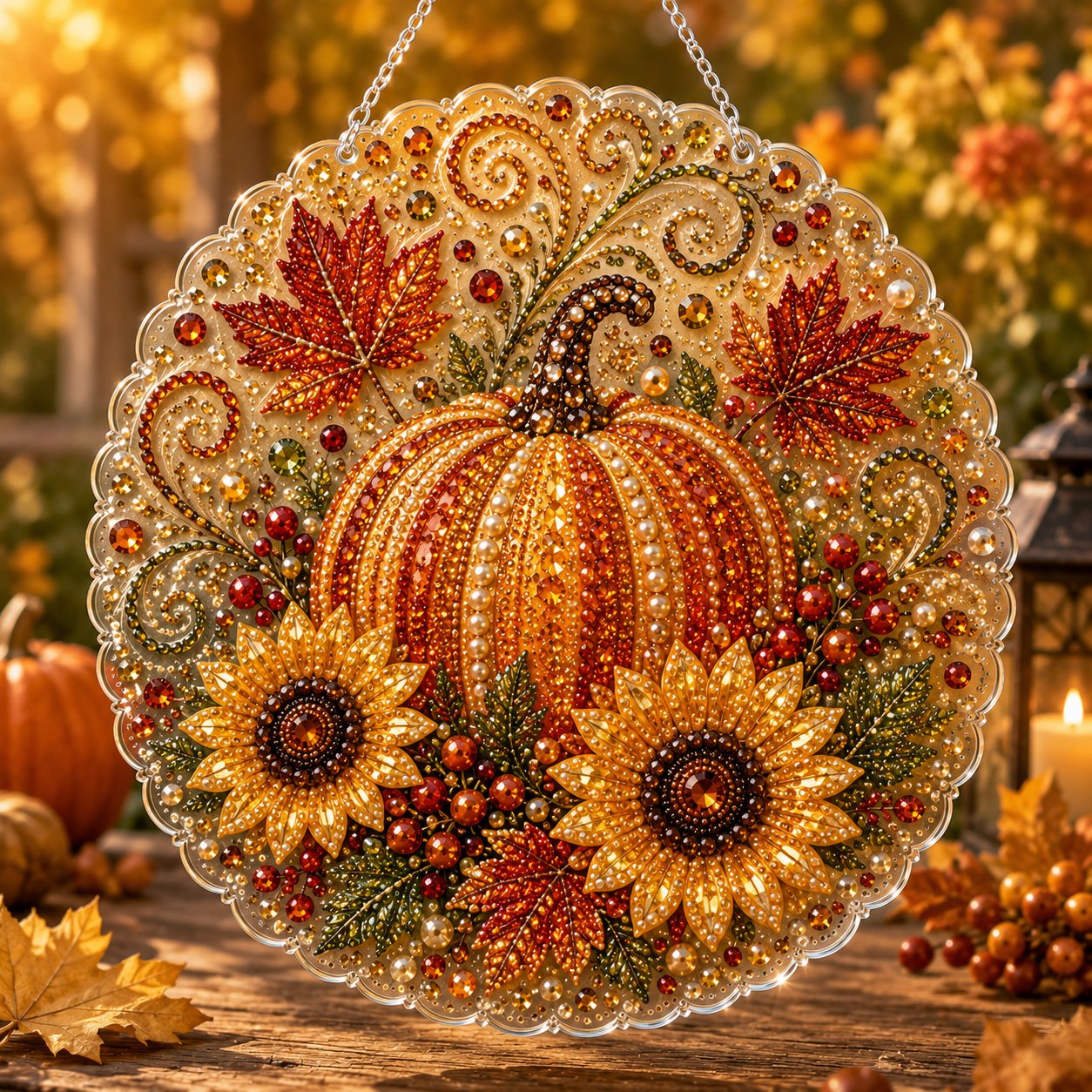 DIY Autumn Diamond Art Hanging Ornament Kit 🍂