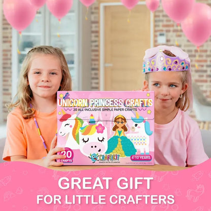 🎨 Craftikit 20 Crafts in a Box – Easy Low-Mess Paper Craft Kit for Kids Ages 3–8 ✂️✨