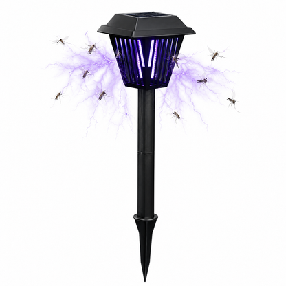 Outdoor Solar LED Mosquito Killer Garden Lamp - Best Stinger for Mosquitoes/Moths/Flies
