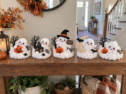 👻 Boo Crew™ | Whimsical Halloween Ghost Decor for Stairs & Tabletops