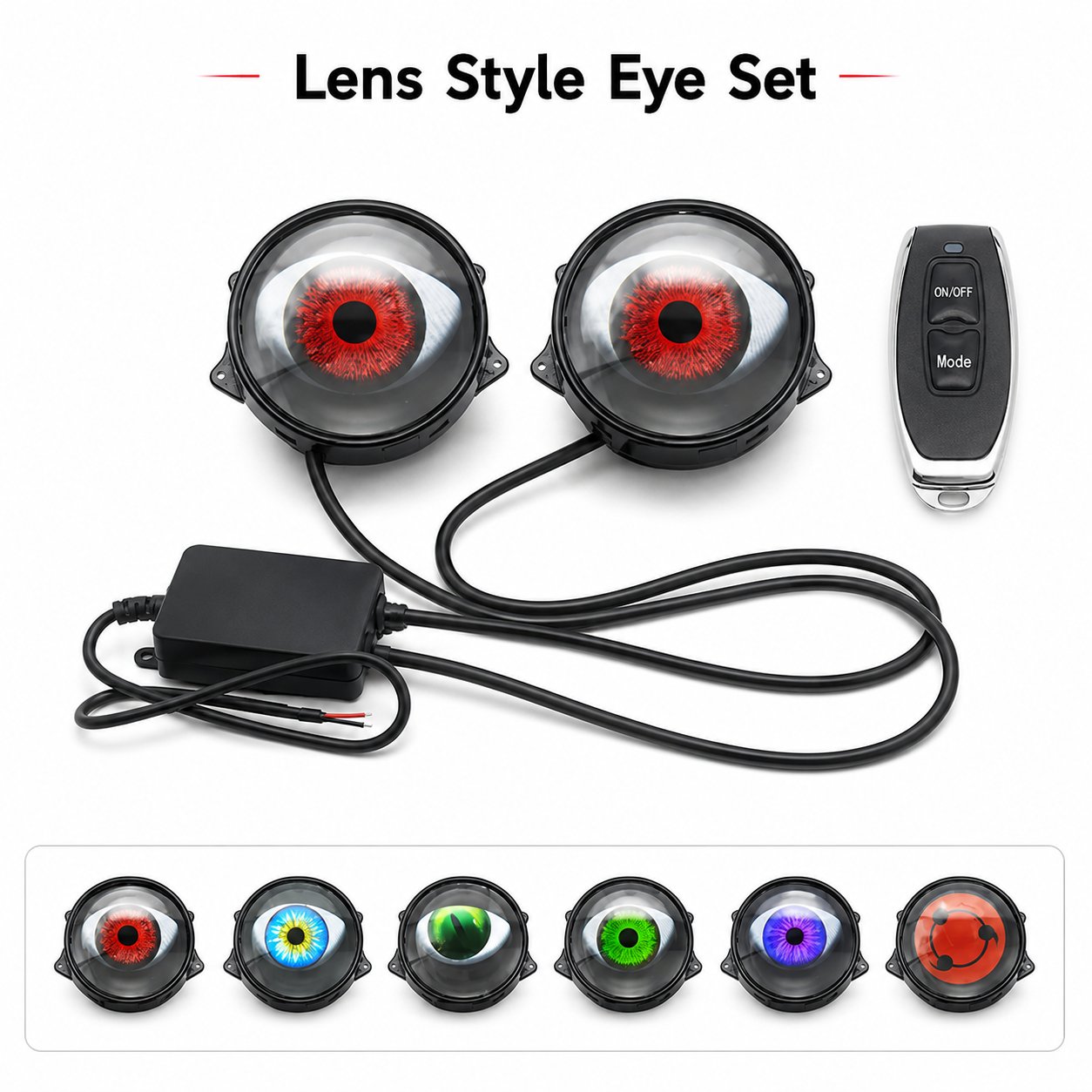 👁️ Limited-Time 50% OFF – Dynamic Evil Eye LED Car Lights with App & Remote Control