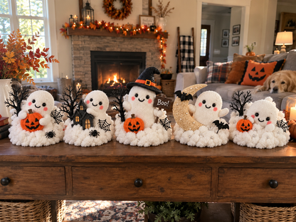 👻 Boo Crew™ | Whimsical Halloween Ghost Decor for Stairs & Tabletops